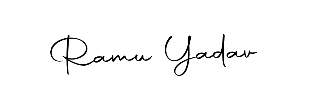 Ramu Yadav stylish signature style. Best Handwritten Sign (Autography-DOLnW) for my name. Handwritten Signature Collection Ideas for my name Ramu Yadav. Ramu Yadav signature style 10 images and pictures png