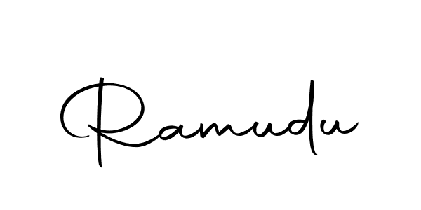 Create a beautiful signature design for name Ramudu. With this signature (Autography-DOLnW) fonts, you can make a handwritten signature for free. Ramudu signature style 10 images and pictures png