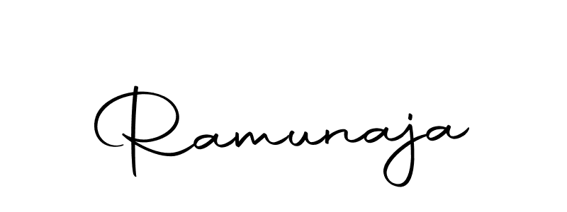 You should practise on your own different ways (Autography-DOLnW) to write your name (Ramunaja) in signature. don't let someone else do it for you. Ramunaja signature style 10 images and pictures png