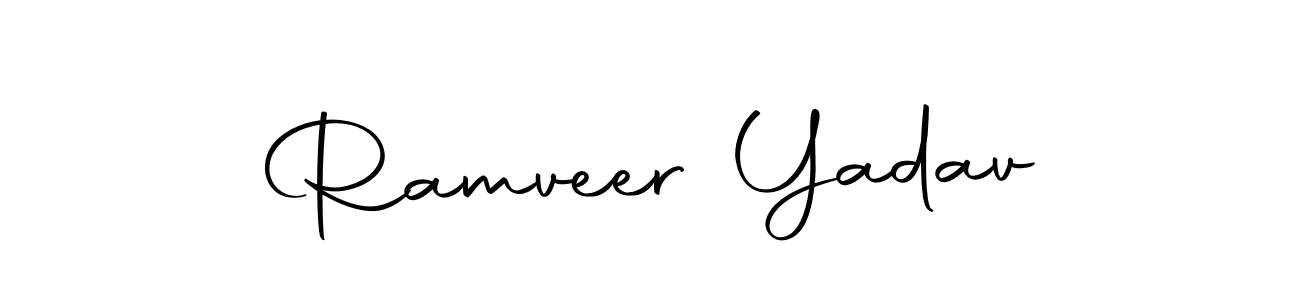 You should practise on your own different ways (Autography-DOLnW) to write your name (Ramveer Yadav) in signature. don't let someone else do it for you. Ramveer Yadav signature style 10 images and pictures png