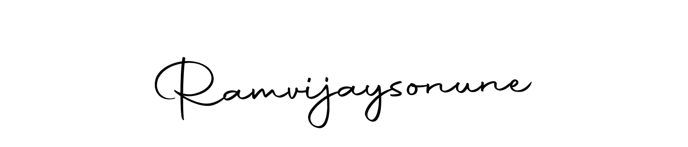 How to make Ramvijaysonune signature? Autography-DOLnW is a professional autograph style. Create handwritten signature for Ramvijaysonune name. Ramvijaysonune signature style 10 images and pictures png