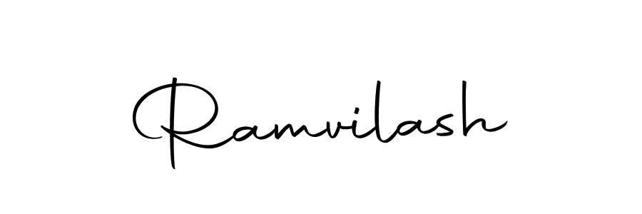 Design your own signature with our free online signature maker. With this signature software, you can create a handwritten (Autography-DOLnW) signature for name Ramvilash. Ramvilash signature style 10 images and pictures png