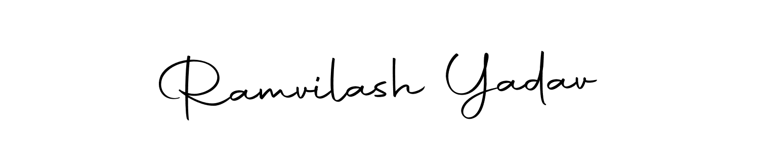 Ramvilash Yadav stylish signature style. Best Handwritten Sign (Autography-DOLnW) for my name. Handwritten Signature Collection Ideas for my name Ramvilash Yadav. Ramvilash Yadav signature style 10 images and pictures png