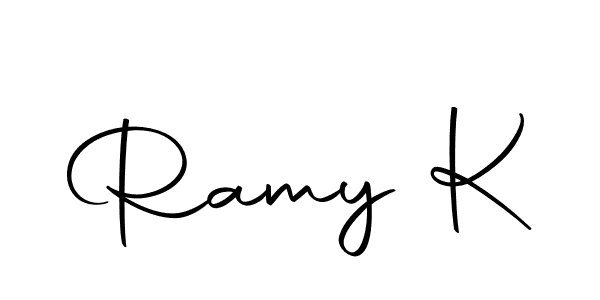 It looks lik you need a new signature style for name Ramy K. Design unique handwritten (Autography-DOLnW) signature with our free signature maker in just a few clicks. Ramy K signature style 10 images and pictures png