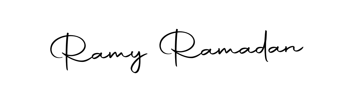 Autography-DOLnW is a professional signature style that is perfect for those who want to add a touch of class to their signature. It is also a great choice for those who want to make their signature more unique. Get Ramy Ramadan name to fancy signature for free. Ramy Ramadan signature style 10 images and pictures png