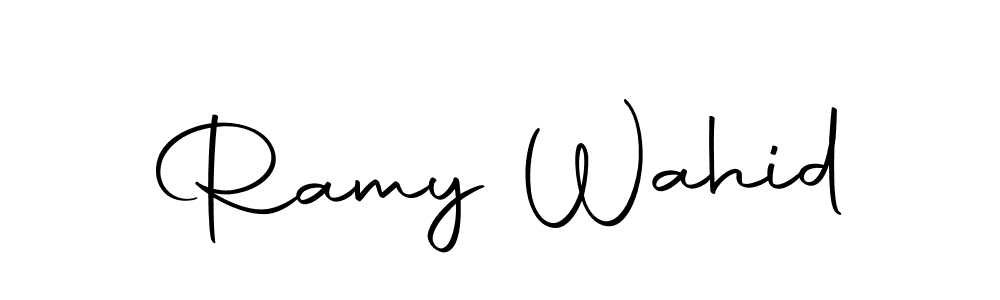 How to make Ramy Wahid signature? Autography-DOLnW is a professional autograph style. Create handwritten signature for Ramy Wahid name. Ramy Wahid signature style 10 images and pictures png