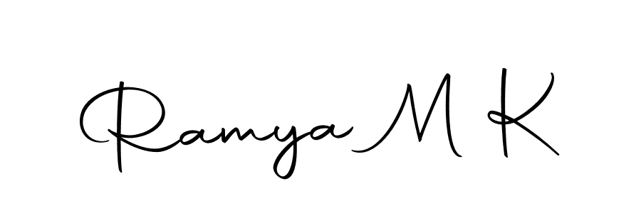 Here are the top 10 professional signature styles for the name Ramya M K. These are the best autograph styles you can use for your name. Ramya M K signature style 10 images and pictures png