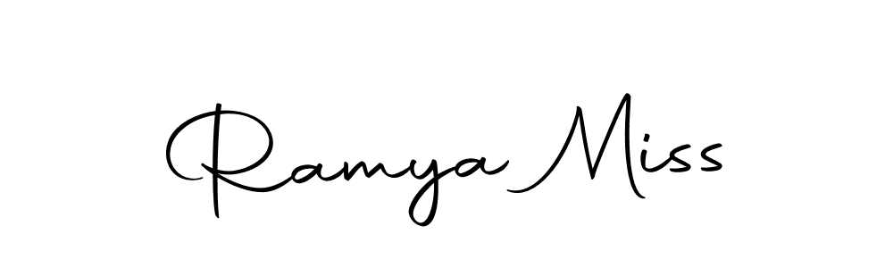 How to make Ramya Miss signature? Autography-DOLnW is a professional autograph style. Create handwritten signature for Ramya Miss name. Ramya Miss signature style 10 images and pictures png