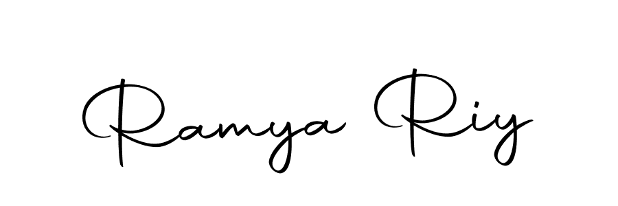 Make a short Ramya Riy signature style. Manage your documents anywhere anytime using Autography-DOLnW. Create and add eSignatures, submit forms, share and send files easily. Ramya Riy signature style 10 images and pictures png