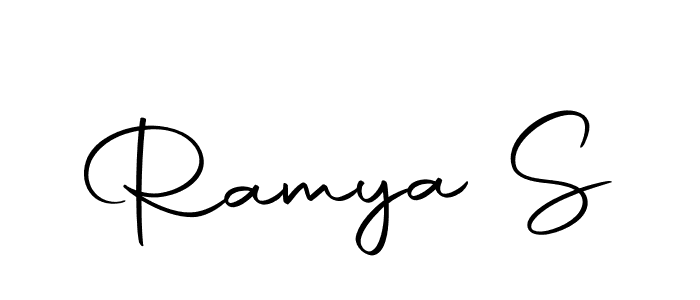 You can use this online signature creator to create a handwritten signature for the name Ramya S. This is the best online autograph maker. Ramya S signature style 10 images and pictures png