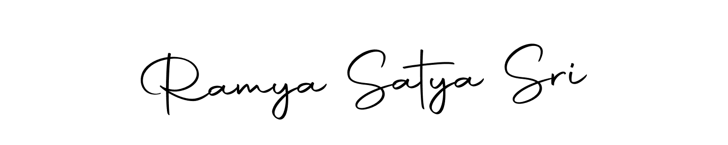 Make a beautiful signature design for name Ramya Satya Sri. With this signature (Autography-DOLnW) style, you can create a handwritten signature for free. Ramya Satya Sri signature style 10 images and pictures png