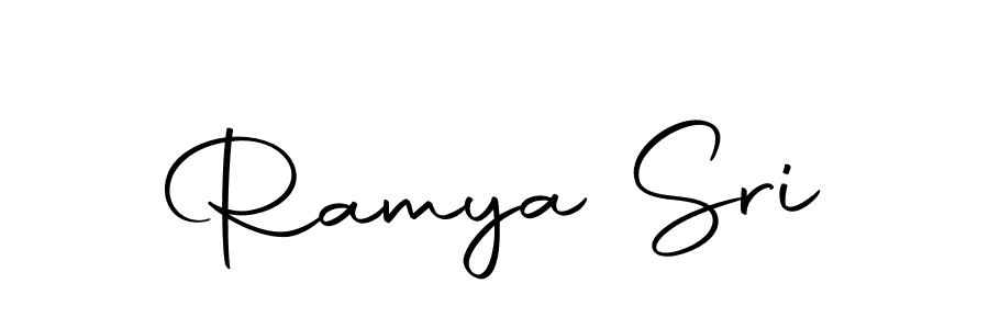 Design your own signature with our free online signature maker. With this signature software, you can create a handwritten (Autography-DOLnW) signature for name Ramya Sri. Ramya Sri signature style 10 images and pictures png