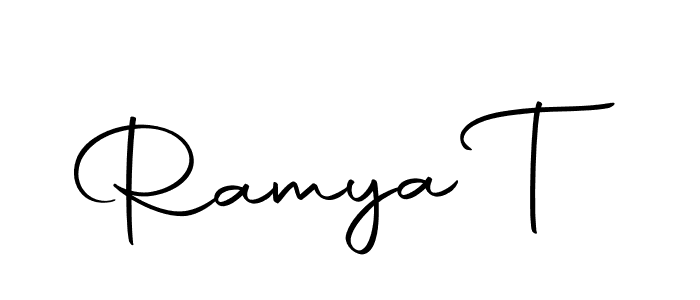 Similarly Autography-DOLnW is the best handwritten signature design. Signature creator online .You can use it as an online autograph creator for name Ramya T. Ramya T signature style 10 images and pictures png