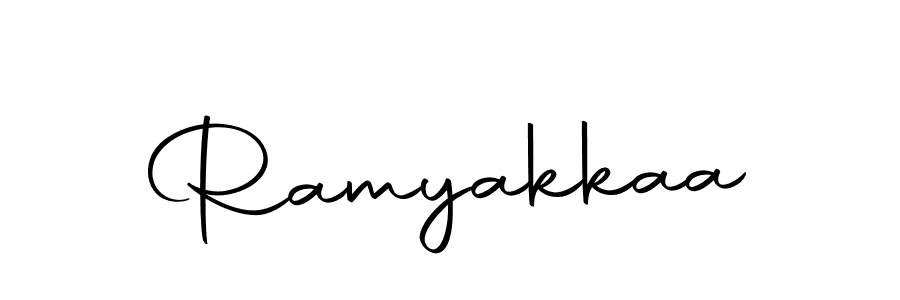 How to make Ramyakkaa signature? Autography-DOLnW is a professional autograph style. Create handwritten signature for Ramyakkaa name. Ramyakkaa signature style 10 images and pictures png