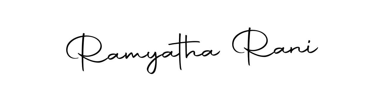 Make a beautiful signature design for name Ramyatha Rani. With this signature (Autography-DOLnW) style, you can create a handwritten signature for free. Ramyatha Rani signature style 10 images and pictures png
