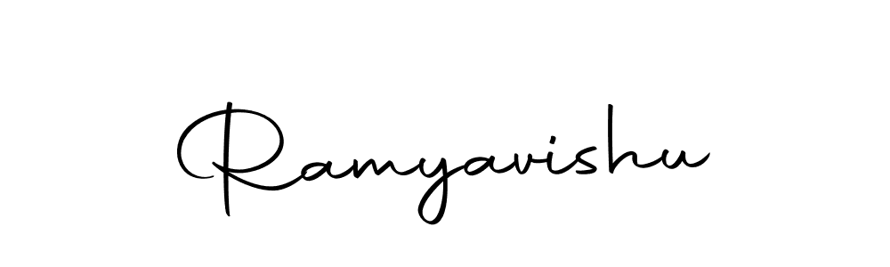How to make Ramyavishu signature? Autography-DOLnW is a professional autograph style. Create handwritten signature for Ramyavishu name. Ramyavishu signature style 10 images and pictures png