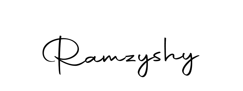 Design your own signature with our free online signature maker. With this signature software, you can create a handwritten (Autography-DOLnW) signature for name Ramzyshy. Ramzyshy signature style 10 images and pictures png