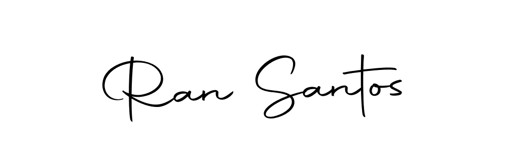 Create a beautiful signature design for name Ran Santos. With this signature (Autography-DOLnW) fonts, you can make a handwritten signature for free. Ran Santos signature style 10 images and pictures png