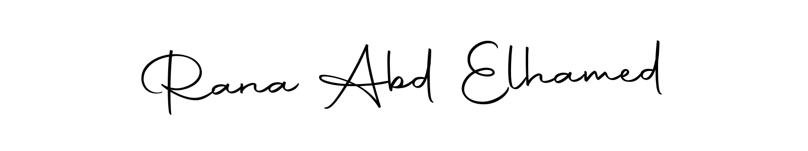 Create a beautiful signature design for name Rana Abd Elhamed. With this signature (Autography-DOLnW) fonts, you can make a handwritten signature for free. Rana Abd Elhamed signature style 10 images and pictures png