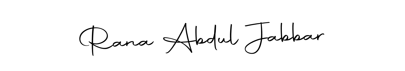 Make a beautiful signature design for name Rana Abdul Jabbar. Use this online signature maker to create a handwritten signature for free. Rana Abdul Jabbar signature style 10 images and pictures png