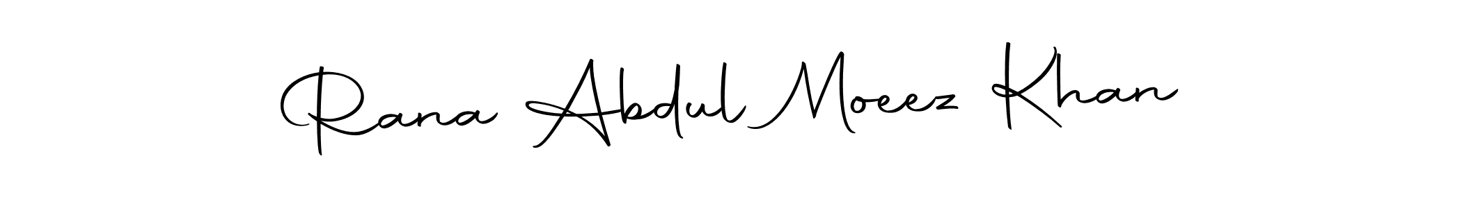 Make a beautiful signature design for name Rana Abdul Moeez Khan. With this signature (Autography-DOLnW) style, you can create a handwritten signature for free. Rana Abdul Moeez Khan signature style 10 images and pictures png