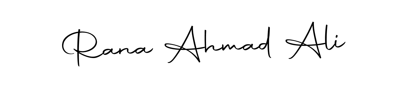 Make a short Rana Ahmad Ali signature style. Manage your documents anywhere anytime using Autography-DOLnW. Create and add eSignatures, submit forms, share and send files easily. Rana Ahmad Ali signature style 10 images and pictures png