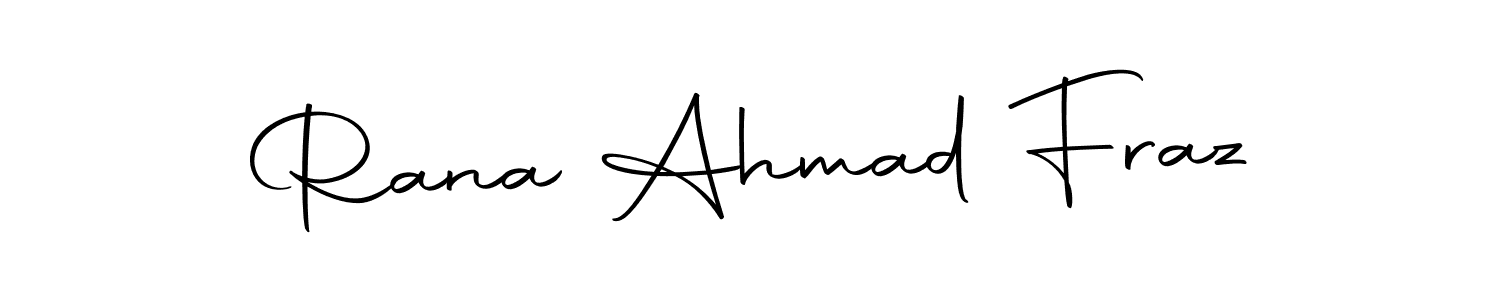 Autography-DOLnW is a professional signature style that is perfect for those who want to add a touch of class to their signature. It is also a great choice for those who want to make their signature more unique. Get Rana Ahmad Fraz name to fancy signature for free. Rana Ahmad Fraz signature style 10 images and pictures png