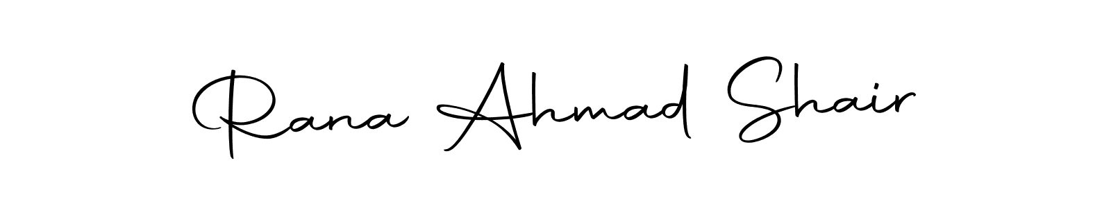 The best way (Autography-DOLnW) to make a short signature is to pick only two or three words in your name. The name Rana Ahmad Shair include a total of six letters. For converting this name. Rana Ahmad Shair signature style 10 images and pictures png