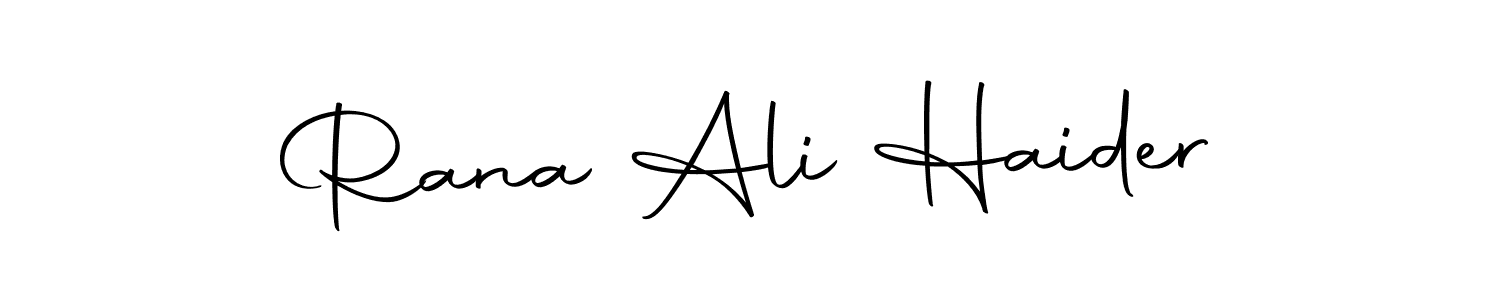 Create a beautiful signature design for name Rana Ali Haider. With this signature (Autography-DOLnW) fonts, you can make a handwritten signature for free. Rana Ali Haider signature style 10 images and pictures png