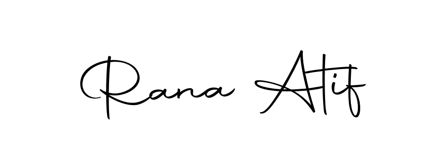 if you are searching for the best signature style for your name Rana Atif. so please give up your signature search. here we have designed multiple signature styles  using Autography-DOLnW. Rana Atif signature style 10 images and pictures png