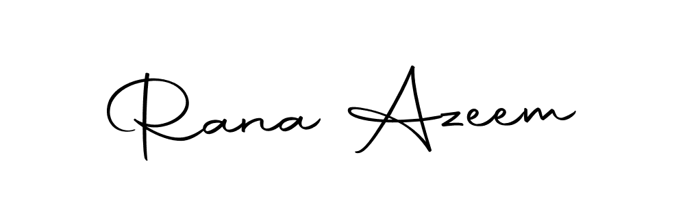 Rana Azeem stylish signature style. Best Handwritten Sign (Autography-DOLnW) for my name. Handwritten Signature Collection Ideas for my name Rana Azeem. Rana Azeem signature style 10 images and pictures png