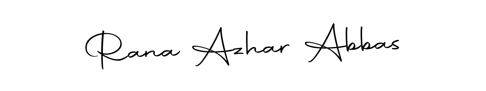 Make a beautiful signature design for name Rana Azhar Abbas. With this signature (Autography-DOLnW) style, you can create a handwritten signature for free. Rana Azhar Abbas signature style 10 images and pictures png