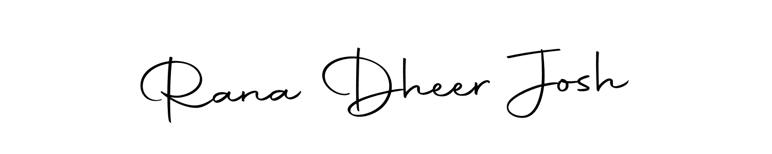 How to make Rana Dheer Josh name signature. Use Autography-DOLnW style for creating short signs online. This is the latest handwritten sign. Rana Dheer Josh signature style 10 images and pictures png