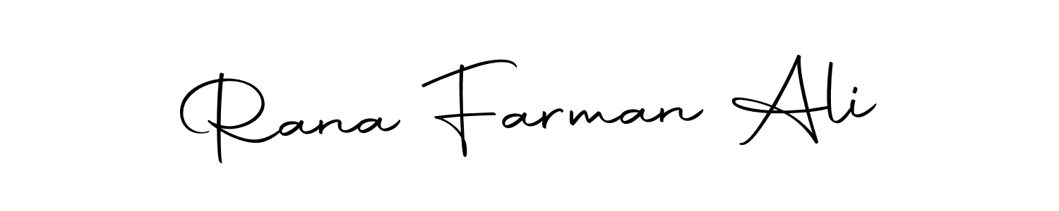 Make a beautiful signature design for name Rana Farman Ali. With this signature (Autography-DOLnW) style, you can create a handwritten signature for free. Rana Farman Ali signature style 10 images and pictures png