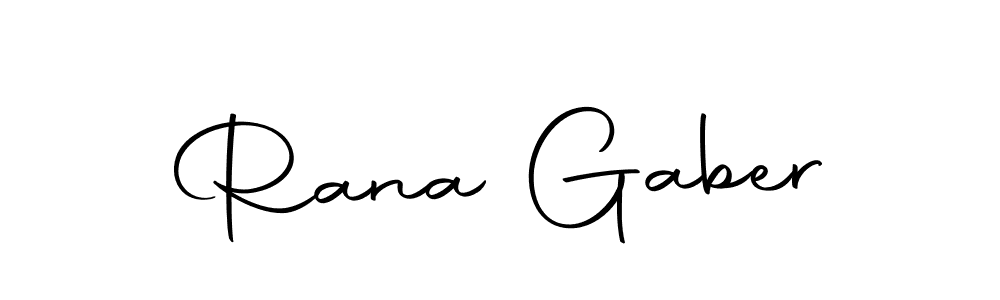 Create a beautiful signature design for name Rana Gaber. With this signature (Autography-DOLnW) fonts, you can make a handwritten signature for free. Rana Gaber signature style 10 images and pictures png