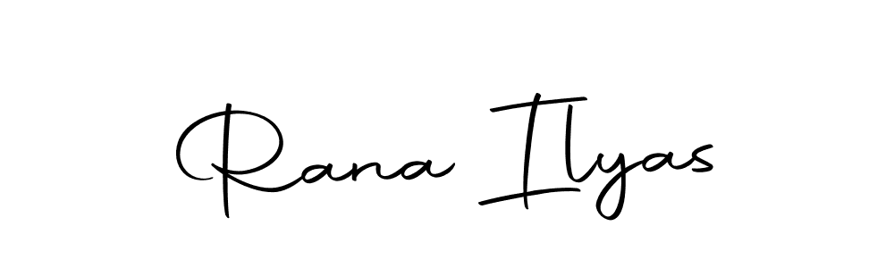 Create a beautiful signature design for name Rana Ilyas. With this signature (Autography-DOLnW) fonts, you can make a handwritten signature for free. Rana Ilyas signature style 10 images and pictures png