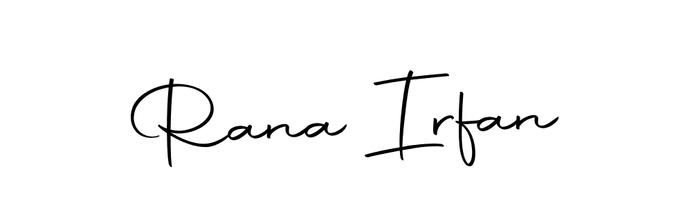 Use a signature maker to create a handwritten signature online. With this signature software, you can design (Autography-DOLnW) your own signature for name Rana Irfan. Rana Irfan signature style 10 images and pictures png