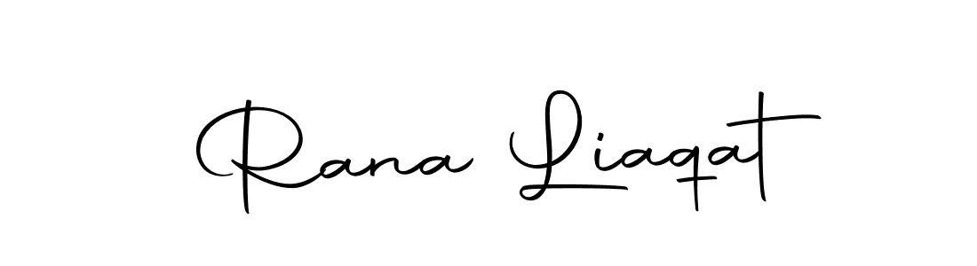 How to make Rana Liaqat name signature. Use Autography-DOLnW style for creating short signs online. This is the latest handwritten sign. Rana Liaqat signature style 10 images and pictures png