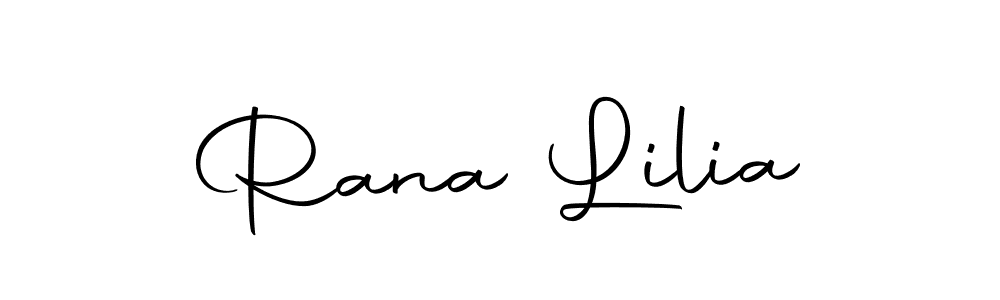 Use a signature maker to create a handwritten signature online. With this signature software, you can design (Autography-DOLnW) your own signature for name Rana Lilia. Rana Lilia signature style 10 images and pictures png