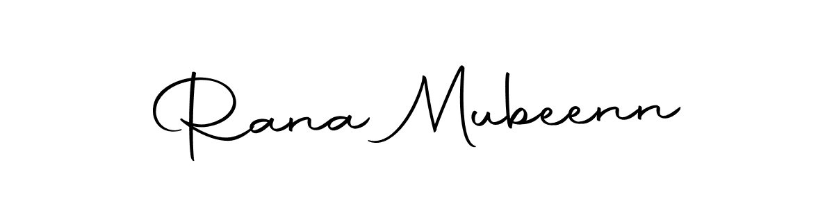 Autography-DOLnW is a professional signature style that is perfect for those who want to add a touch of class to their signature. It is also a great choice for those who want to make their signature more unique. Get Rana Mubeenn name to fancy signature for free. Rana Mubeenn signature style 10 images and pictures png