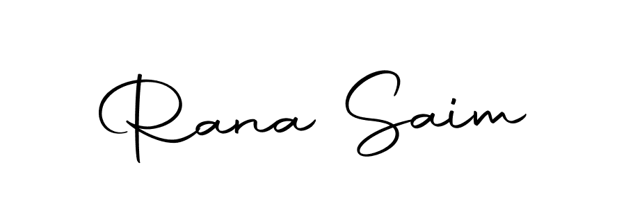 Use a signature maker to create a handwritten signature online. With this signature software, you can design (Autography-DOLnW) your own signature for name Rana Saim. Rana Saim signature style 10 images and pictures png