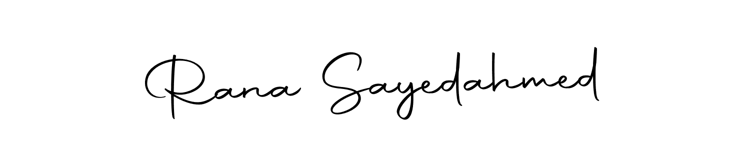 Make a beautiful signature design for name Rana Sayedahmed. With this signature (Autography-DOLnW) style, you can create a handwritten signature for free. Rana Sayedahmed signature style 10 images and pictures png