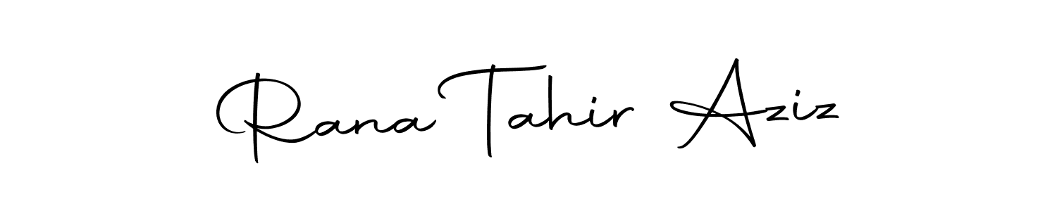 Make a beautiful signature design for name Rana Tahir Aziz. Use this online signature maker to create a handwritten signature for free. Rana Tahir Aziz signature style 10 images and pictures png