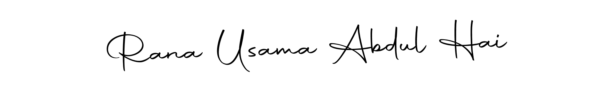 Design your own signature with our free online signature maker. With this signature software, you can create a handwritten (Autography-DOLnW) signature for name Rana Usama Abdul Hai. Rana Usama Abdul Hai signature style 10 images and pictures png