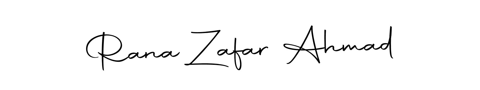 Make a beautiful signature design for name Rana Zafar Ahmad. With this signature (Autography-DOLnW) style, you can create a handwritten signature for free. Rana Zafar Ahmad signature style 10 images and pictures png