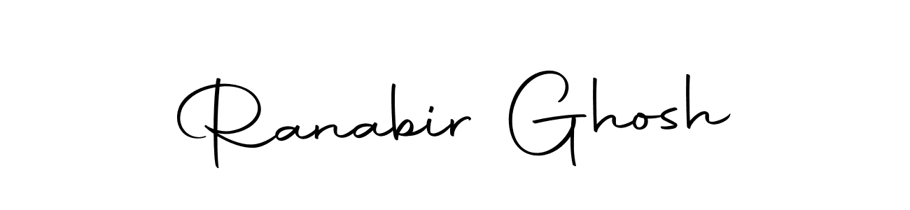 How to make Ranabir Ghosh name signature. Use Autography-DOLnW style for creating short signs online. This is the latest handwritten sign. Ranabir Ghosh signature style 10 images and pictures png