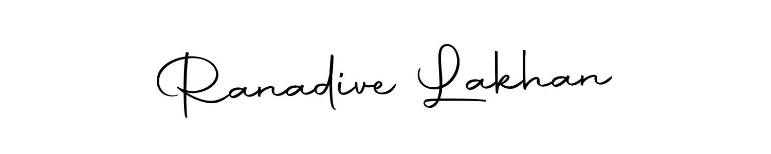 Ranadive Lakhan stylish signature style. Best Handwritten Sign (Autography-DOLnW) for my name. Handwritten Signature Collection Ideas for my name Ranadive Lakhan. Ranadive Lakhan signature style 10 images and pictures png