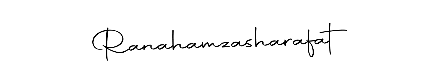 Create a beautiful signature design for name Ranahamzasharafat. With this signature (Autography-DOLnW) fonts, you can make a handwritten signature for free. Ranahamzasharafat signature style 10 images and pictures png