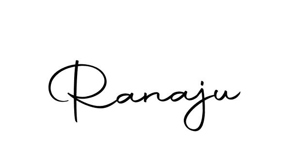 You should practise on your own different ways (Autography-DOLnW) to write your name (Ranaju) in signature. don't let someone else do it for you. Ranaju signature style 10 images and pictures png
