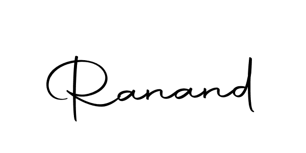 Design your own signature with our free online signature maker. With this signature software, you can create a handwritten (Autography-DOLnW) signature for name Ranand. Ranand signature style 10 images and pictures png